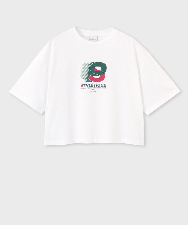 Paul Smith アスレチック クロップド 半袖Tシャツ ホワイト