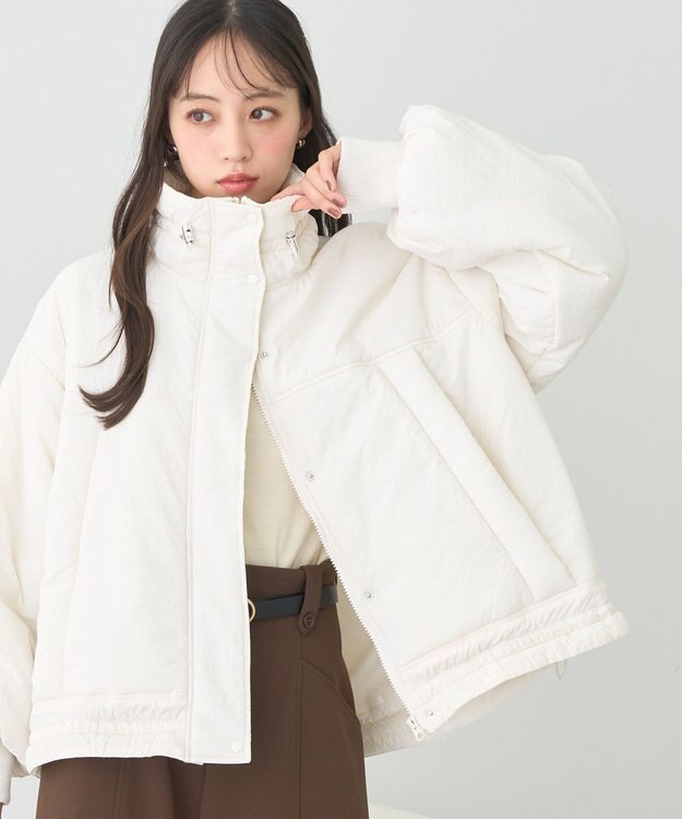 earth music&ecology モンスターコート Ivory