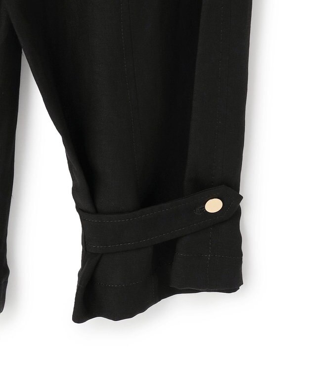 BEIGE， BERNARD / リネン混 ヘムタグ 2WAYパンツ Black