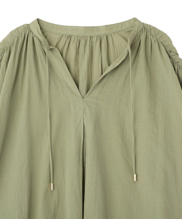 AMERICAN HOLIC フレンチスリーブスキッパーブラウス Khaki