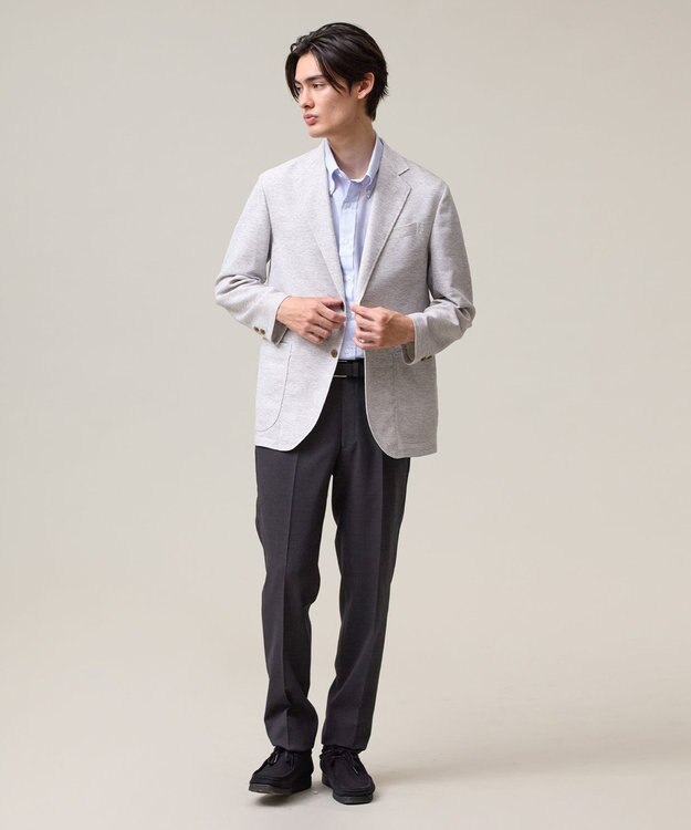 J.PRESS MEN 暑い中でも共にしたくなる理由がある【WEB限定】【吸水速乾 / 洗える / 超軽量 / ストレッチ】ブリーザブルレノクロス ジャケット ベージュ系