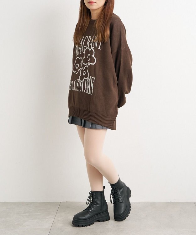 WEGO フェイクタイツ裏起毛 柄1