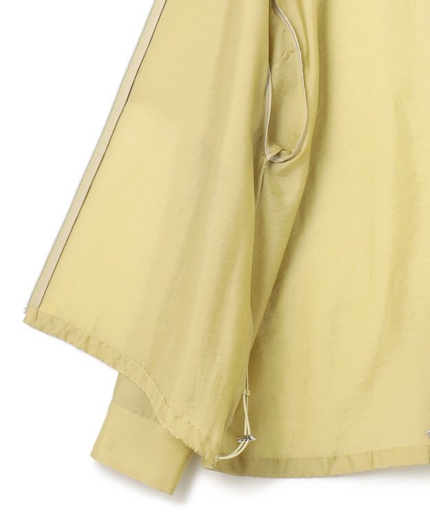 ICB 【接触冷感・速乾・洗える】 リヨセルナイロンワッシャー ノーカラーブルゾン クリームカーキ系