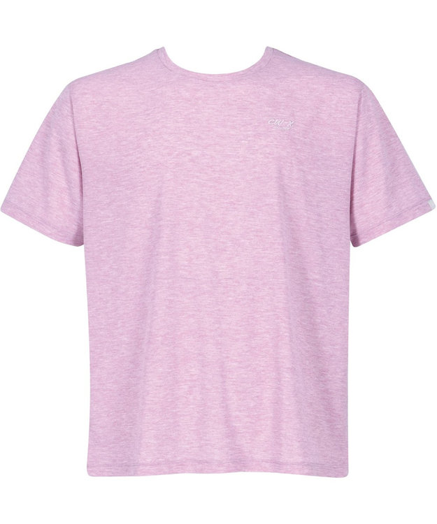 CW-X 【UNISEX】 CW-X トップス Ｔシャツ 半袖 3分袖 Ｕネック 吸汗速乾(本体) ユニセックス DLR115 /ワコール パープル