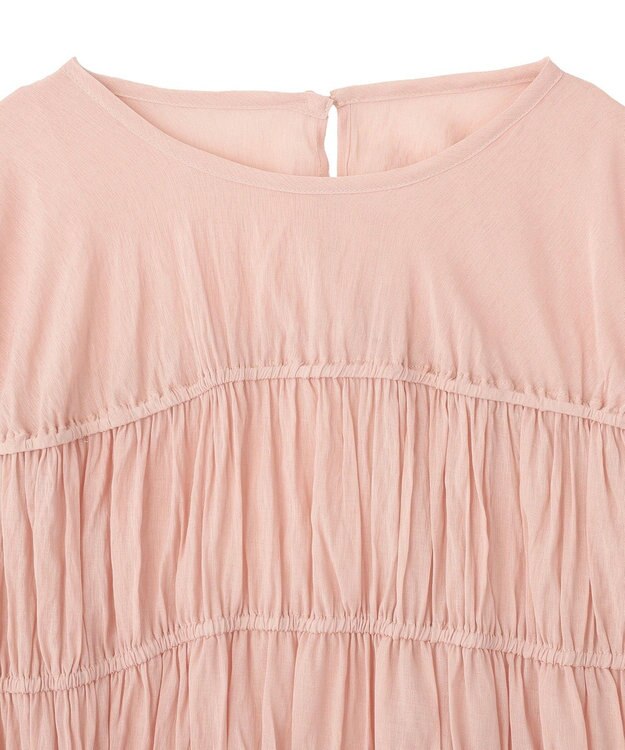 CRAFT STANDARD BOUTIQUE ヴィンテージボイルギャザーブラウス Light Pink