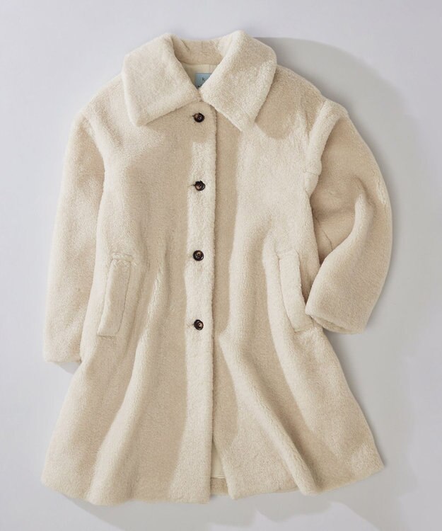 組曲 テディボア コート アイボリー系