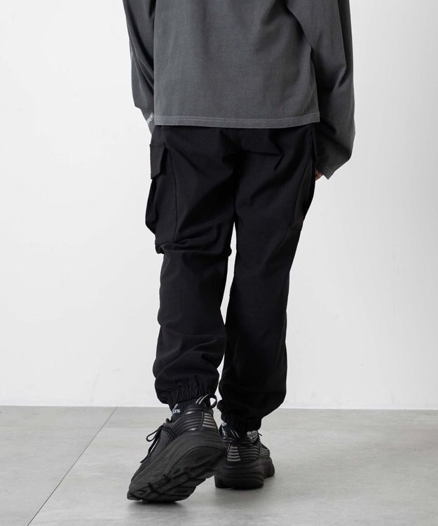 WEGO 【KIDS/ユニセックス着用ITEM】ストレッチトカーゴジョガーパンツ（JUNIOR） ブラック