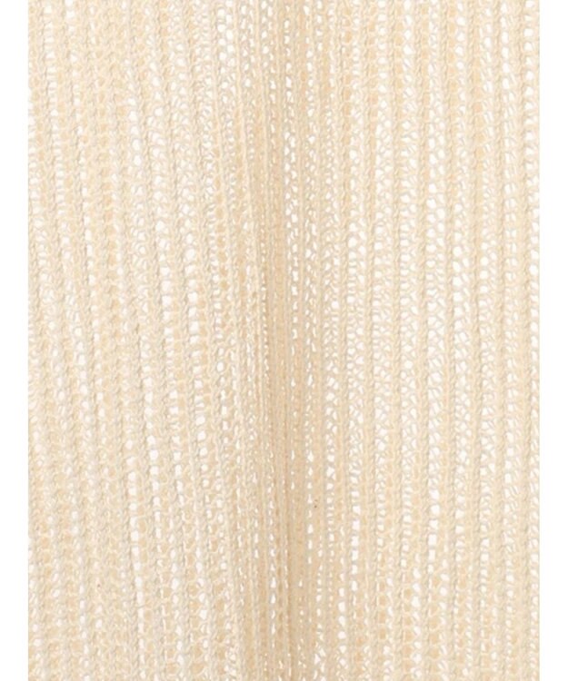 Te chichi フリンジメッシュニットワンピース《2025Autumn catalog vol.2 item》 オフホワイト