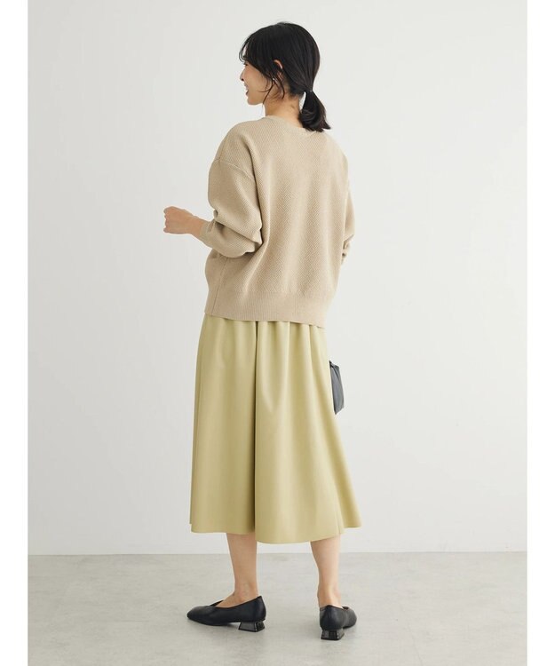 Green Parks ２ｗａｙ　パール釦ニットプルオーバー Beige