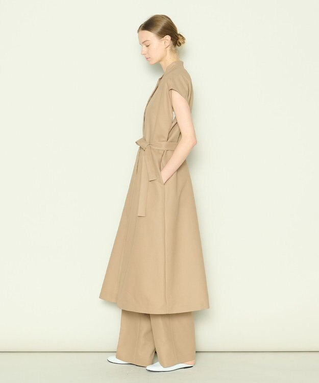 JOSEPH 【洗える】ボイルコットン　ワイドトラウザーズ Frozen Mocha