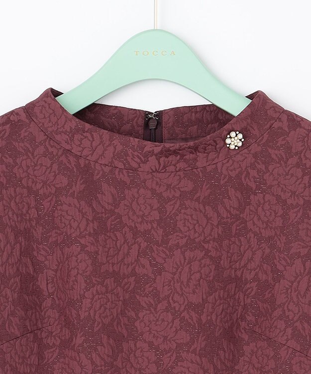 TOCCA 【洗える！】VERONICA ドレス ワイン系