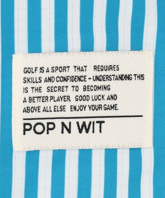 PW CIRCULUS 【高通気 / 軽撥水 / 軽量のDotAir 使用】【MEN】ストライプ柄オープンカラー サックスブルー系2