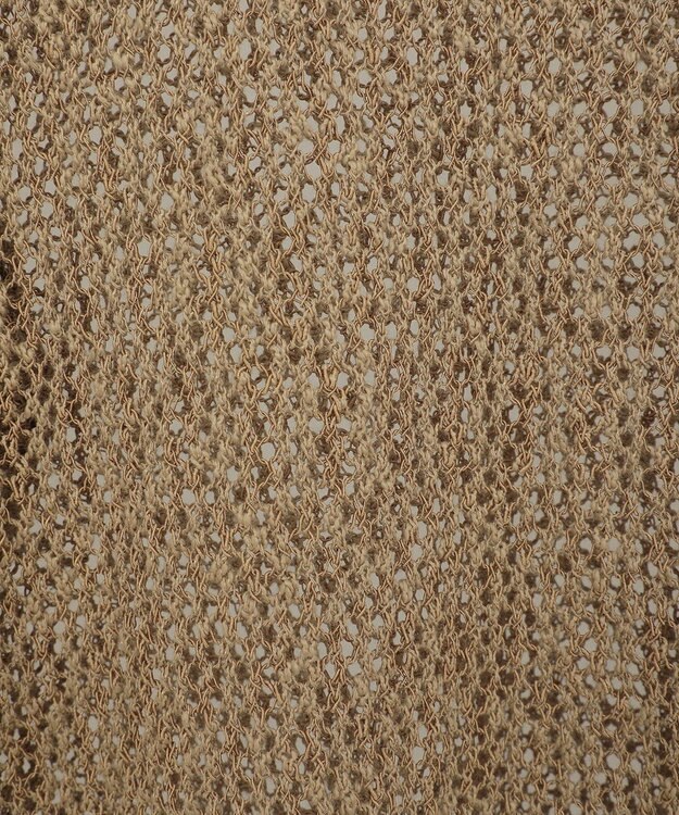 YECCA VECCA スラブメッシュルーズニット Camel