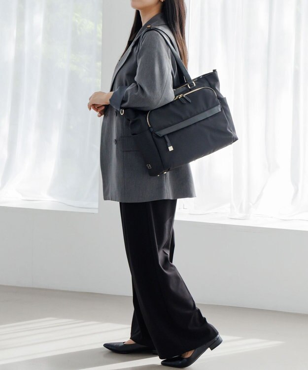 ACE BAGS & LUGGAGE ace. ラプリム トートバッグ レディースビジネス A4 13.3インチサイズ 68803 エース ブラック×ゴールド