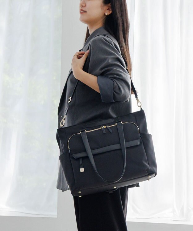 ACE BAGS & LUGGAGE ace. ラプリム トートバッグ レディースビジネス A4 13.3インチサイズ 68803 エース ブラック×ゴールド
