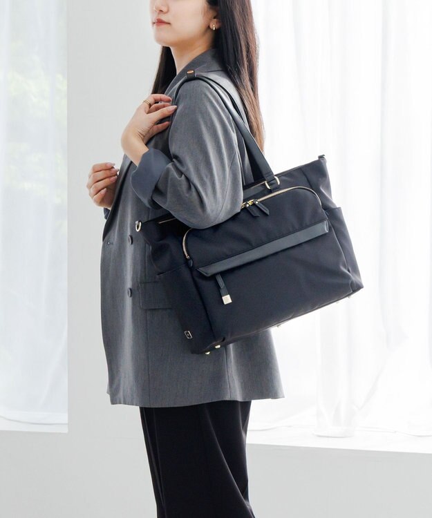 ACE BAGS & LUGGAGE ace. ラプリム トートバッグ レディースビジネス A4 13.3インチサイズ 68803 エース ブラック×ゴールド