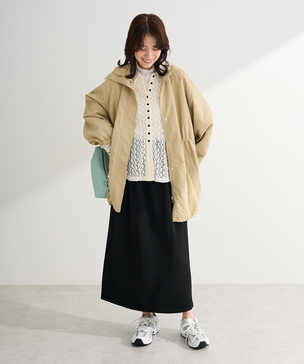 Green Parks 衿付きレースカットプルオーバー Ecru