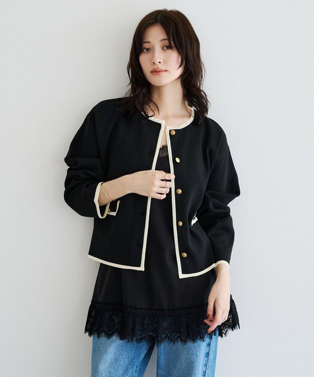 YECCA VECCA レースキャミソール Black