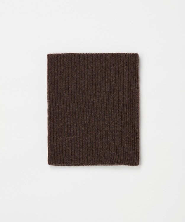 TOQUE 〈大草直子さんアドバイザー〉ベビーアルパカ×ウール縮絨ニットネックウォーマー ブラウン