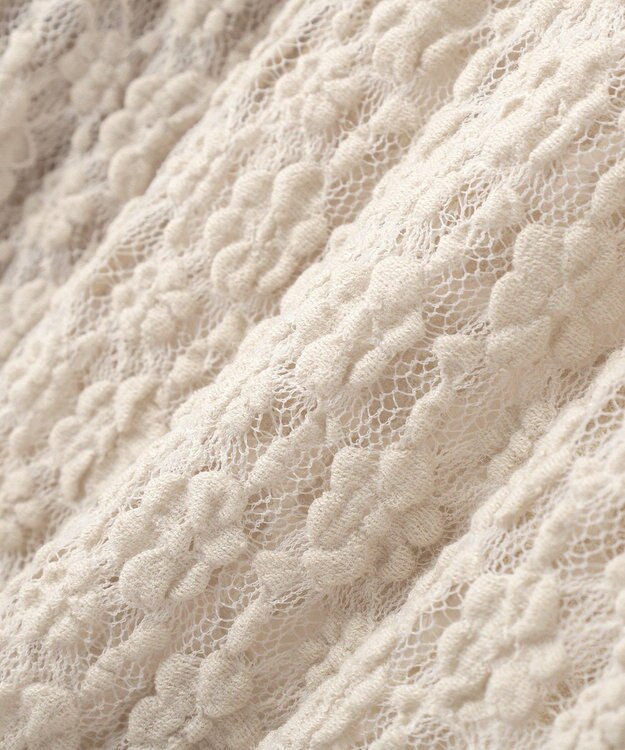 Green Parks 衿付きレースカットプルオーバー Light Gray