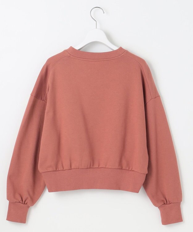 Feroux 【洗える】ロゴ刺繍裏毛 プルオーバー ピンク系