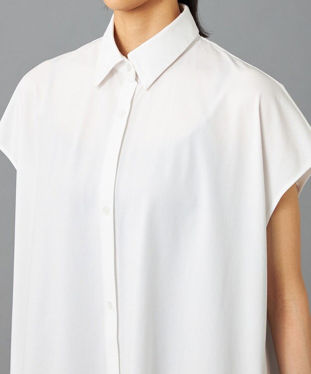 Chacott Chacott BALANCE EasyCare+ シャツワンピース ホワイト