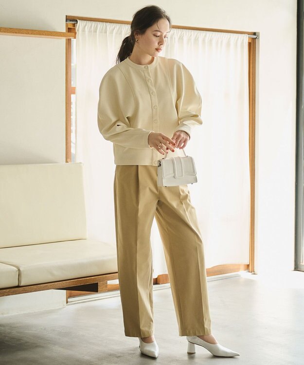 #Newans ラウンドスリーブカーディガン オフ