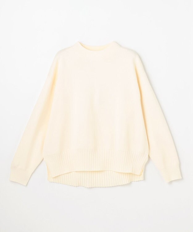 ANY L 【新色追加】ハイネックデイリーニット エクリュ