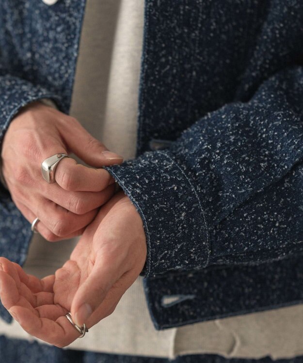 WEGO ネップデニムジャケット デニムインディゴ