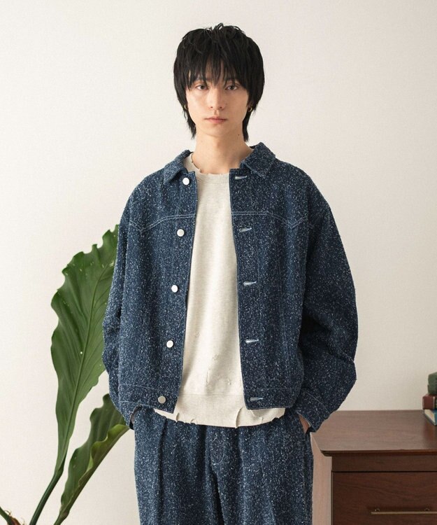 WEGO ネップデニムジャケット デニムインディゴ