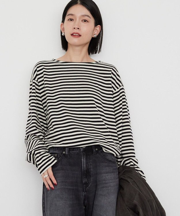 AMERICAN HOLIC ショートボーダーカットプルオーバー Black