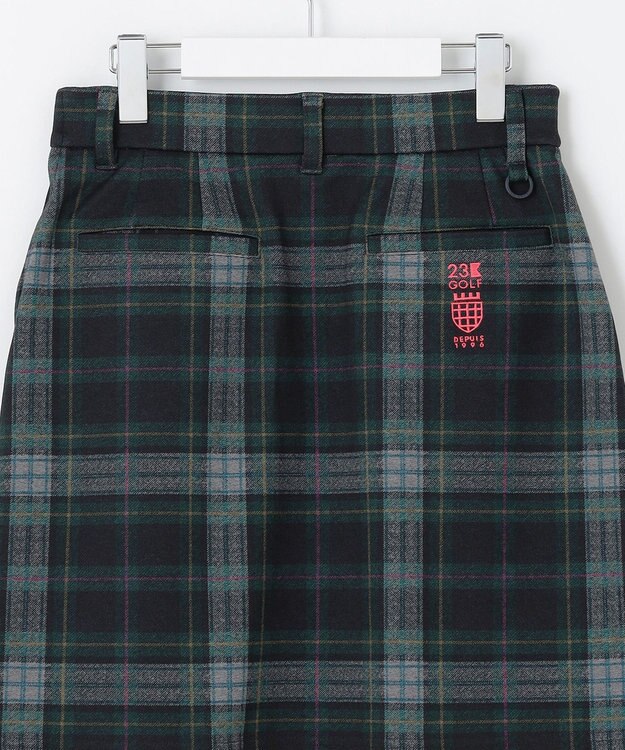 23区GOLF 【WOMEN】チェック柄 スカート ダークグリーン系3