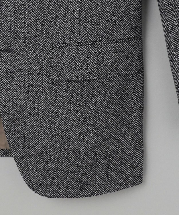 GOTAIRIKU 【尾州】カシミヤブレンド定番ヘリンボーン ジャケット(2024年モデル) グレー系8