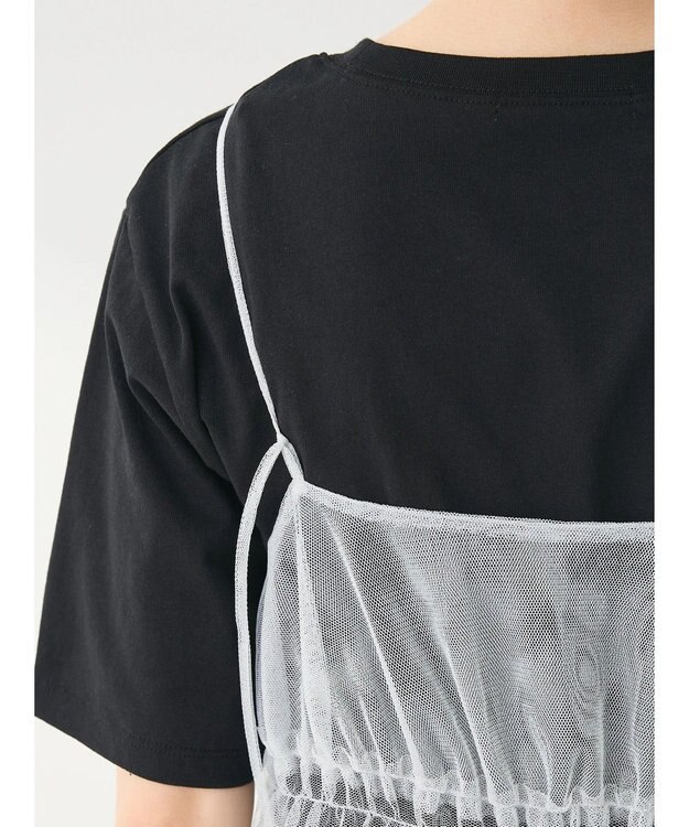 Green Parks ２ｗａｙ　レイヤードラメワンピース Light Gray