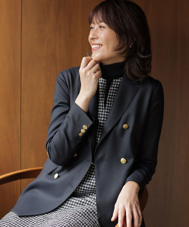 J.PRESS LADIES L 【人気のため新色追加】PRINCE タートルネック ニット ブラック系