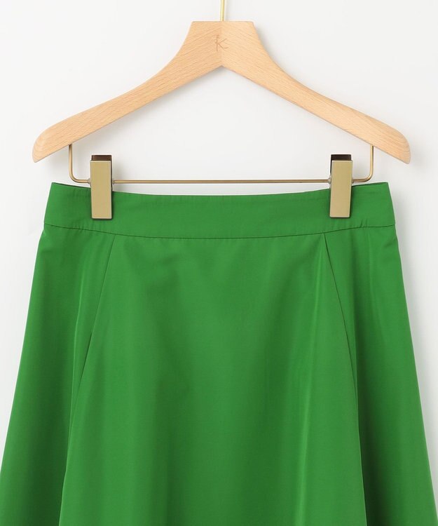 組曲 【5色展開・後ろゴム仕様】カラータフタ スカート ダークグリーン系