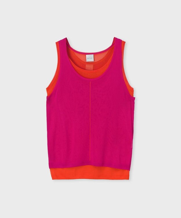 Paul Smith レイヤード シアータンクトップ ローズ