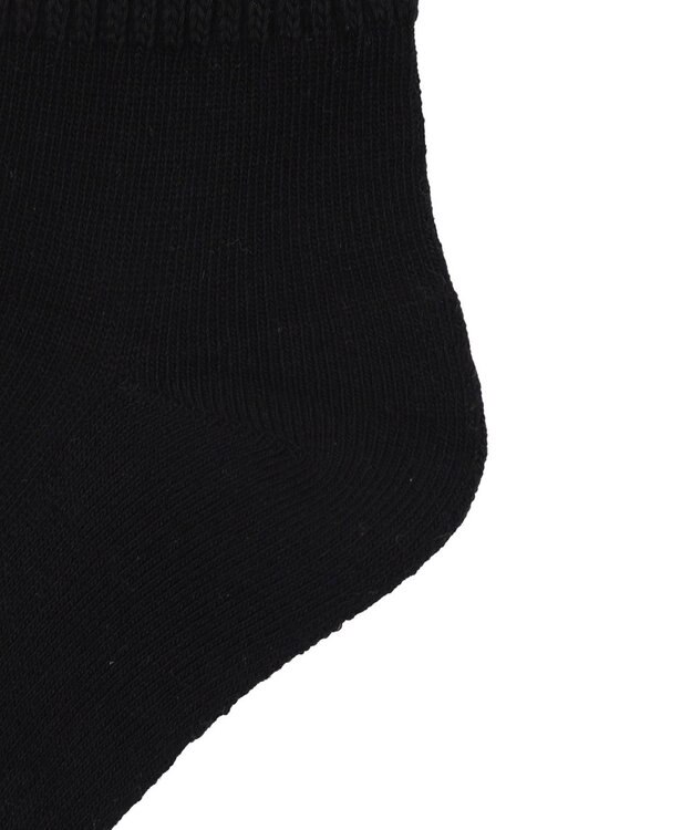 WEGO サポート付き無地リブソックス ブラック