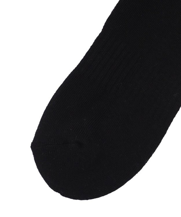 WEGO サポート付き無地リブソックス ブラック