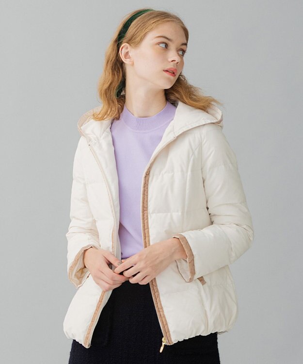 TOCCA HOLIDAY ショートダウンコート アイボリー系