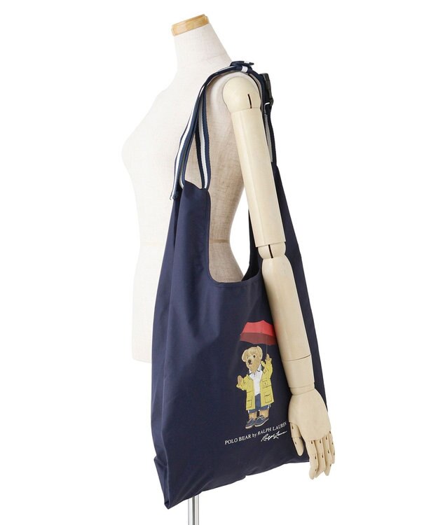 MOONBAT 【2WAY/撥水】POLO RALPH LAUREN レインベア ベルト付きレインバッグ ネイビーブルー