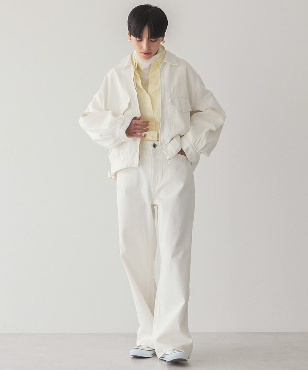 AMERICAN HOLIC デニムショートブルゾン White