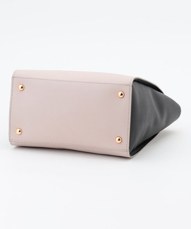 組曲 2WAYハンドルスクエアトート バッグ アイスグレー系1