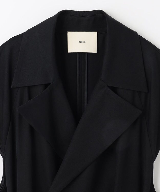 NAVE 【Nave】バルキーツイル ロングジレ ブラック系