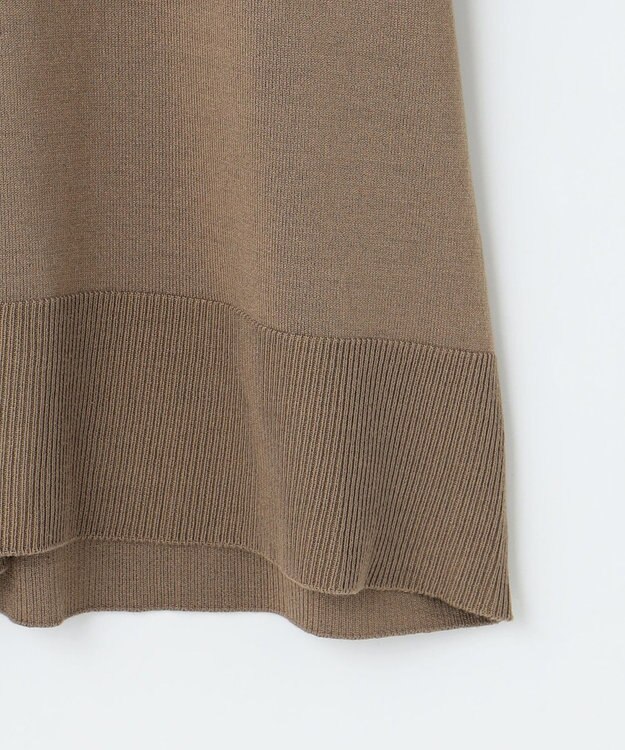 ANY 【洗濯機可】リブスリーブカーディガン キャメル