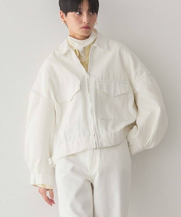 AMERICAN HOLIC デニムショートブルゾン White