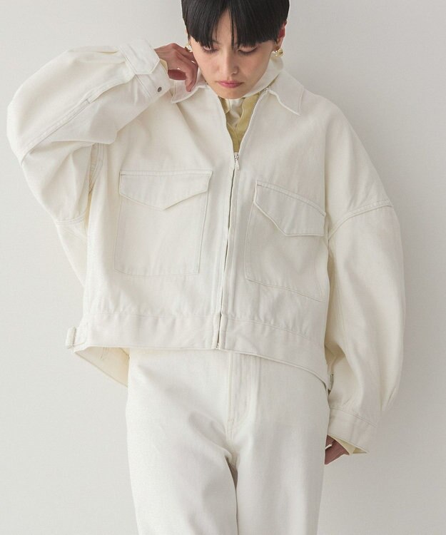 AMERICAN HOLIC デニムショートブルゾン White