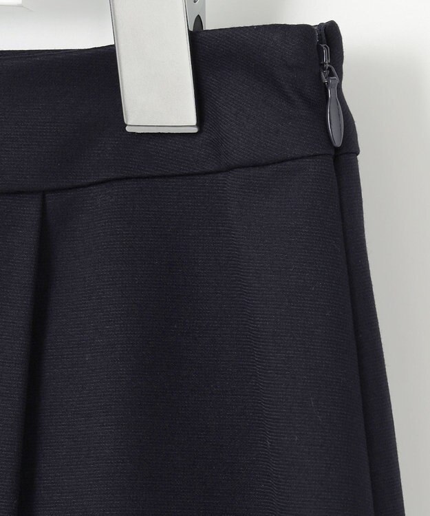 J.PRESS LADIES S 【セットアップ対応・洗える・抗菌防臭】T/Cポンチ スカート ネイビー系