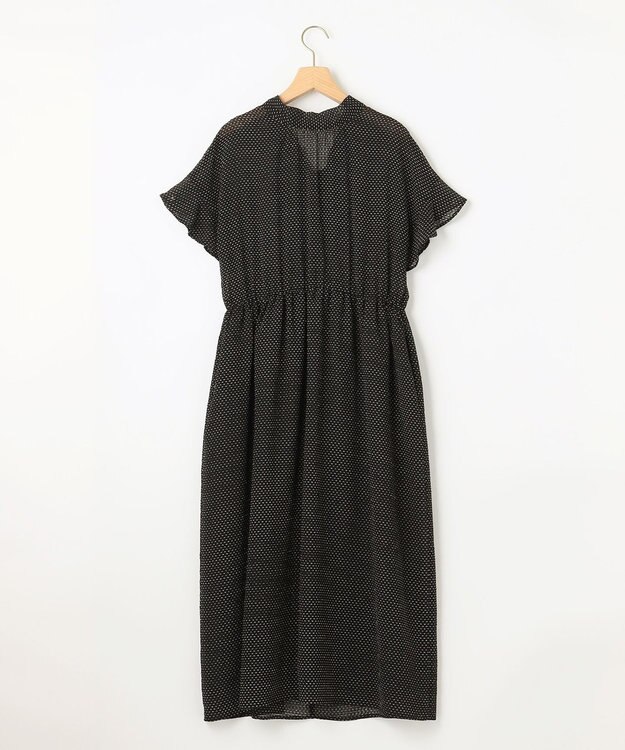 組曲 【WEB限定・2WAY】サッカードビードットプリント ワンピース ブラック系5