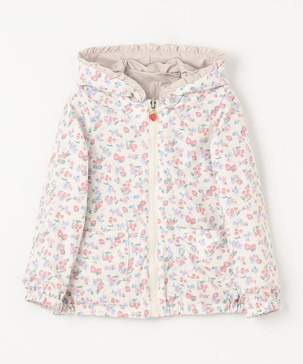 ANY KIDS 【チェリーベリーシリーズ】シャカシャカ リバーシ ブルゾン ミルクティー